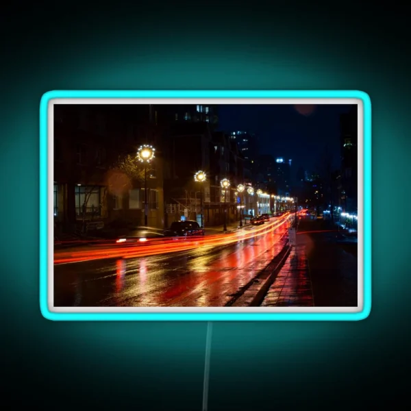 Festive Light Trails RGB Neon Sign