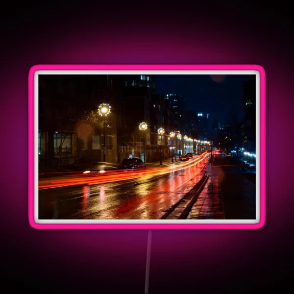 Festive Light Trails RGB Neon Sign