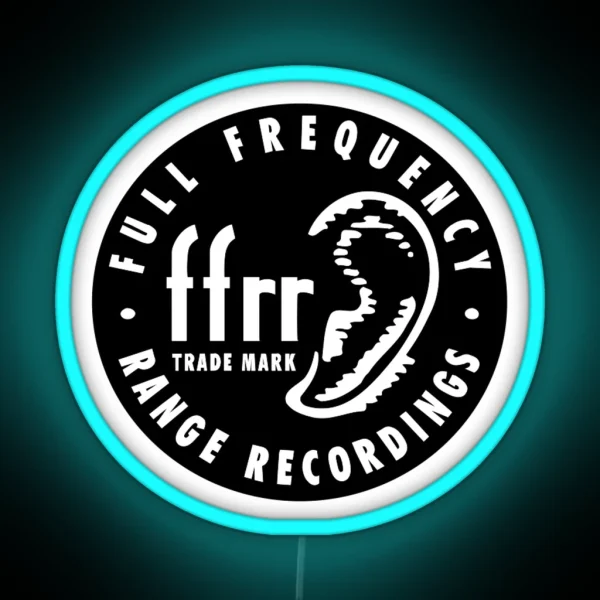 Ffrr Logo Full Frequency Range Records RGB Neon Sign