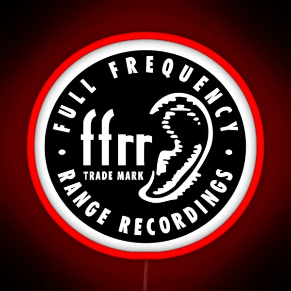 Ffrr Logo Full Frequency Range Records RGB Neon Sign