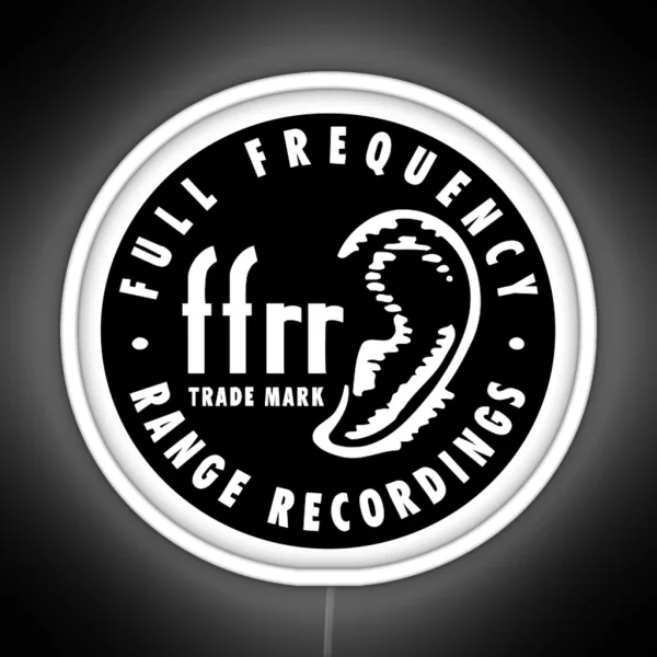 Ffrr Logo Full Frequency Range Records RGB Neon Sign