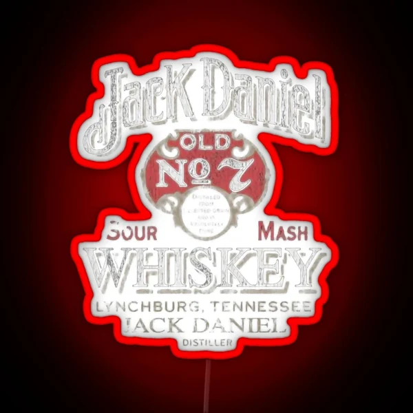 FGJDJ JACKDANIELS ALCOHOLIC RGB Neon Sign