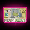 Neon sign featuring sassy characters from The Big Lebowski franchise