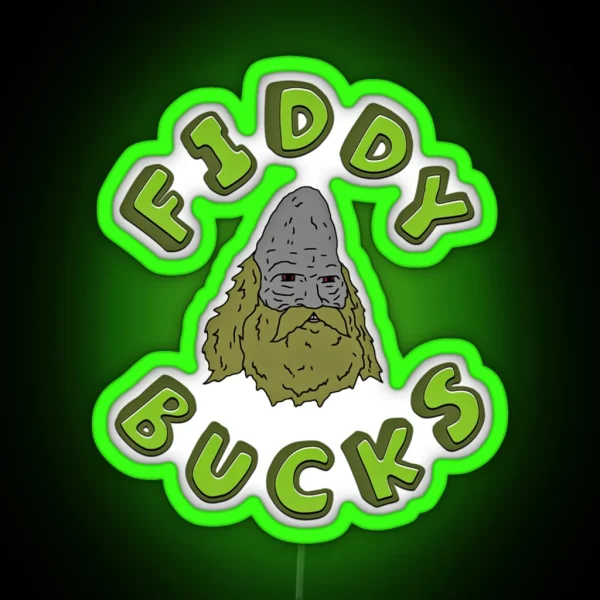 Fiddy Bucks The Big Lez Show RGB Neon Sign