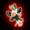 Ethereal botanical illustration shines in vibrant RGB neon signage