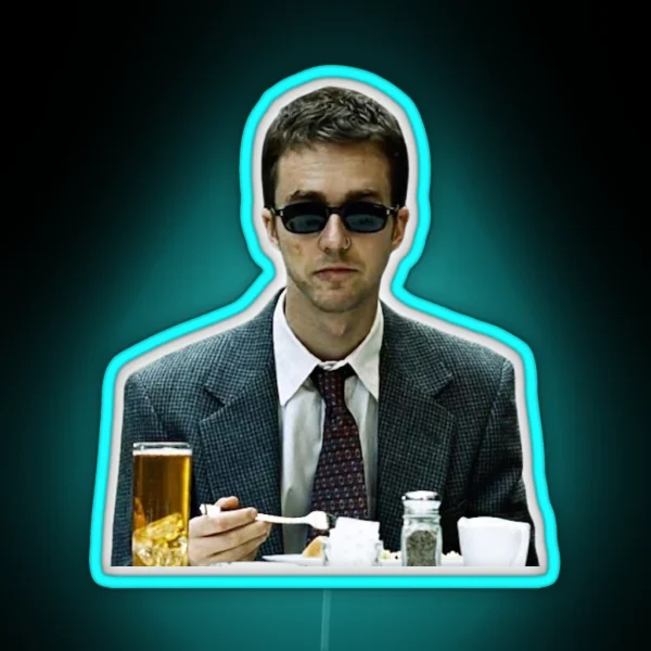 Fight Club Edward Norton RGB Neon Sign