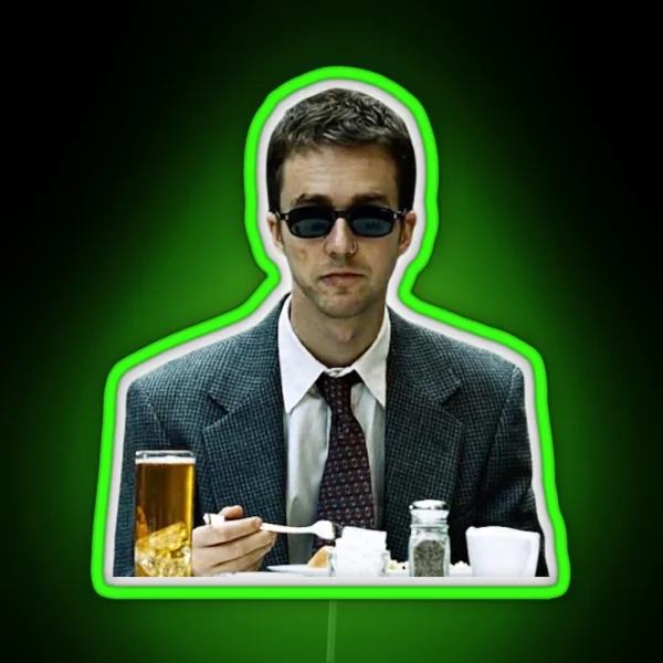 Fight Club Edward Norton RGB Neon Sign