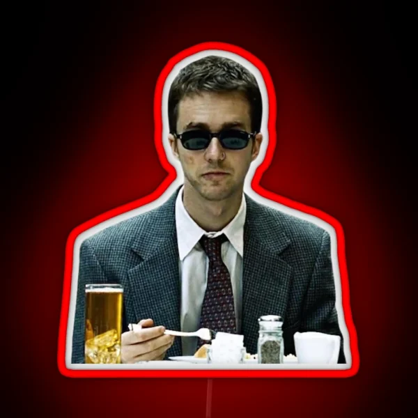Fight Club Edward Norton RGB Neon Sign