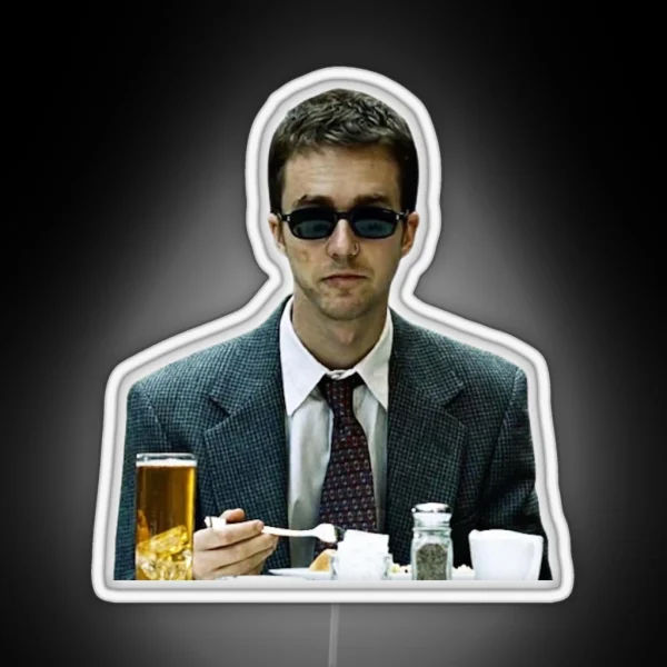 Fight Club Edward Norton RGB Neon Sign