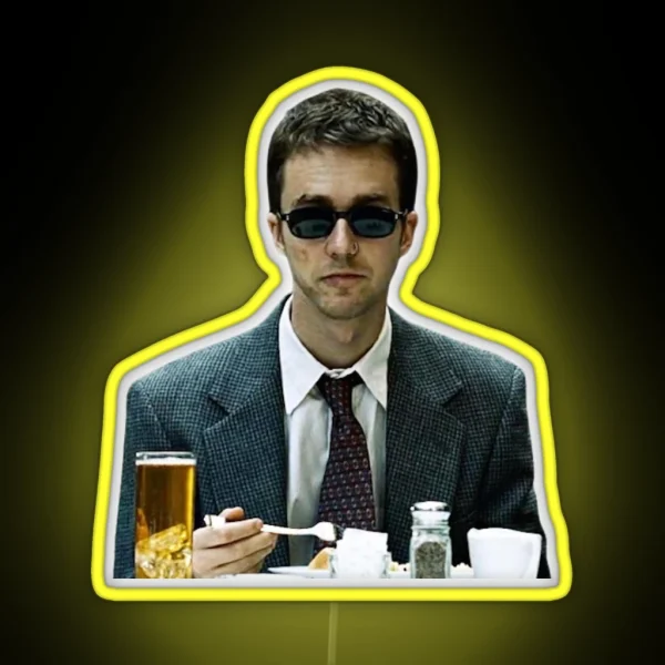 Fight Club Edward Norton RGB Neon Sign