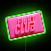 Fight Club Inspired Pink Color Changing Neon Sign Wall Decor