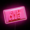 Fight Club Inspired Pink Soapbox Neon Sign with RGB Colorful Glow