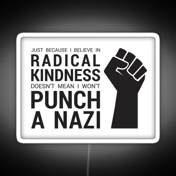 Fight Fascism RGB Neon Sign