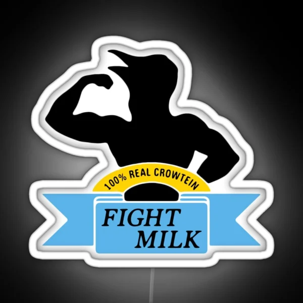 Fight Milk For Bodyguards By Bodyguards RGB Neon Sign