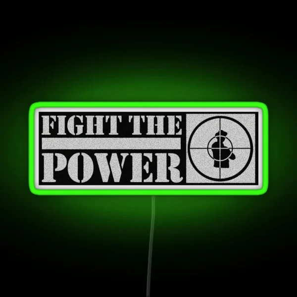Fight The Power RGB Neon Sign