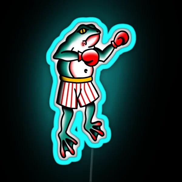 Fighting Frog RGB Neon Sign