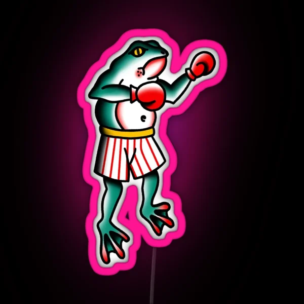 Fighting Frog RGB Neon Sign