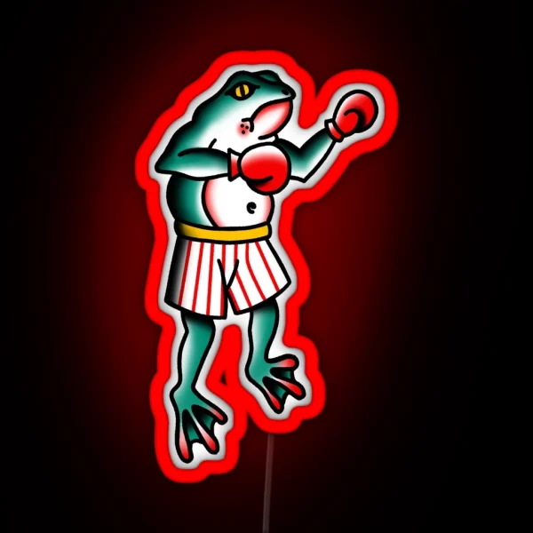 Fighting Frog RGB Neon Sign