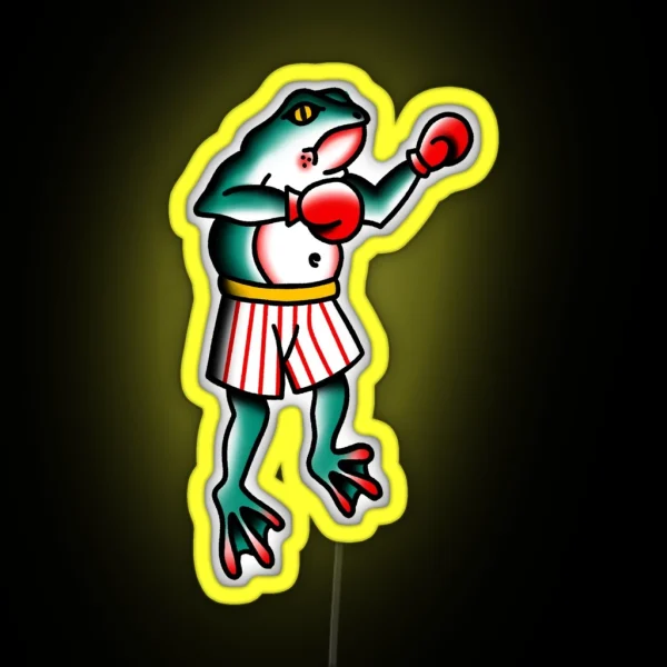 Fighting Frog RGB Neon Sign