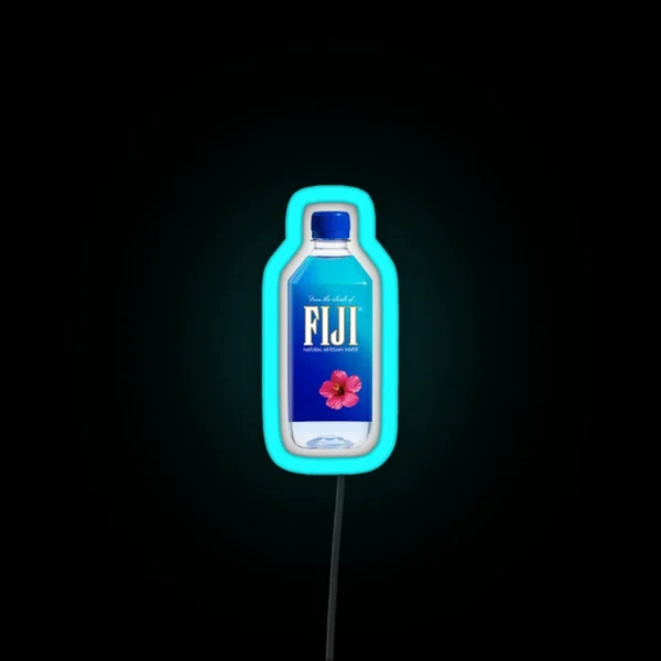 Fiji Water Bottle RGB Neon Sign