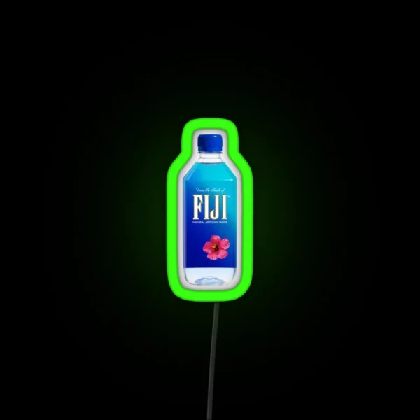 Fiji Water Bottle RGB Neon Sign