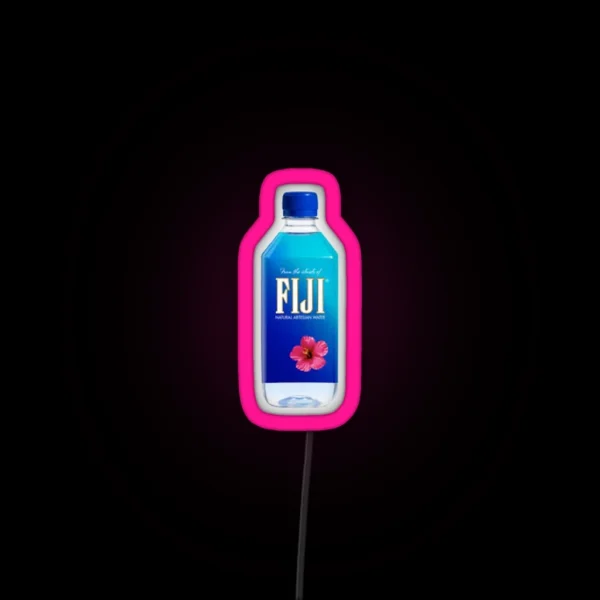 Fiji Water Bottle RGB Neon Sign