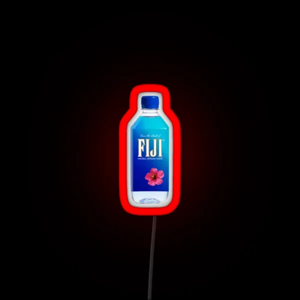 Fiji Water Bottle RGB Neon Sign