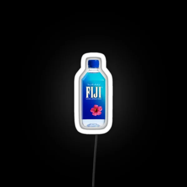 Fiji Water Bottle RGB Neon Sign