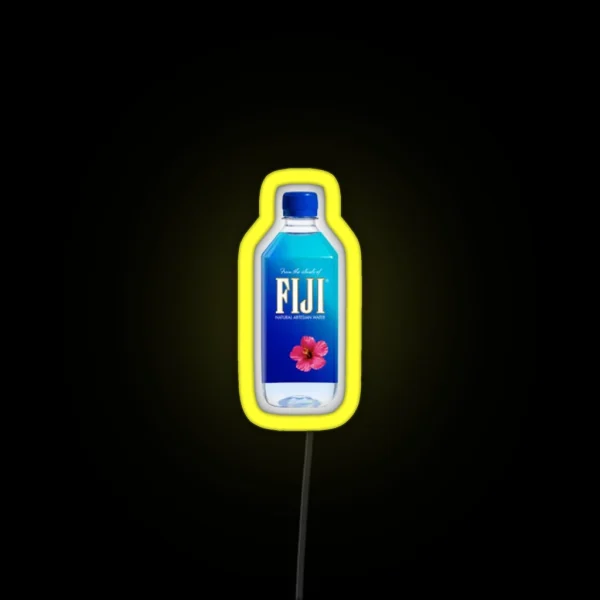 Fiji Water Bottle RGB Neon Sign