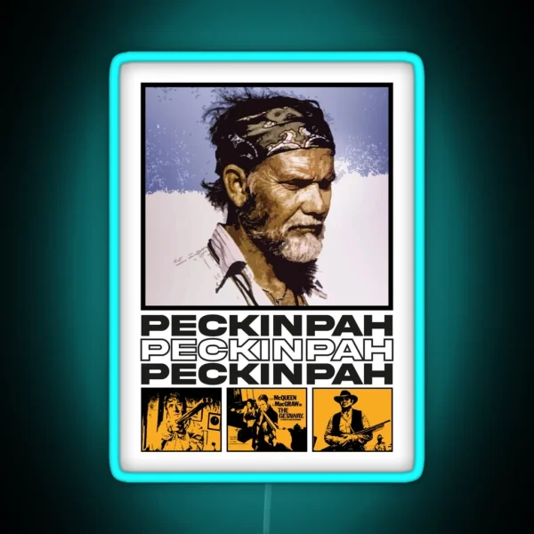 Film Director Sam Peckinpah Led RGB Neon Sign