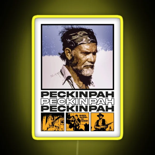 Film Director Sam Peckinpah Led RGB Neon Sign