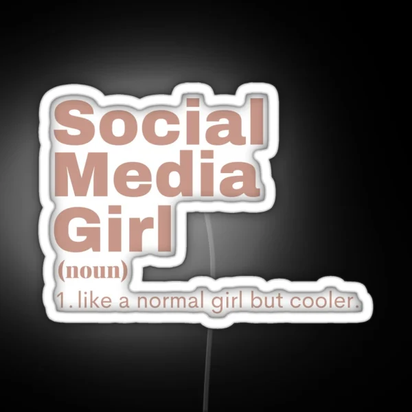 Film Girl Social Media RGB Neon Sign