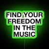 Neon Music Wall Art Sign for Home Decor and Inspiration