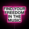 RGB LED neon music art wall decor for home inspiration.