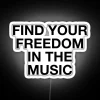 Vibrant Music Inspired Neon Sign Accent Wall Decor Artwork Statement Piece