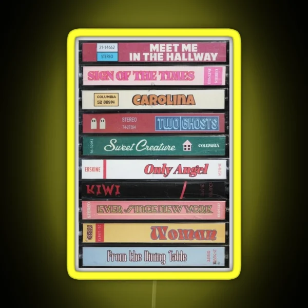 Fine Line Cassette RGB Neon Sign