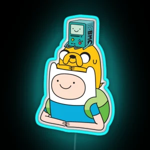 Finn Jake BMO RGB Neon Sign