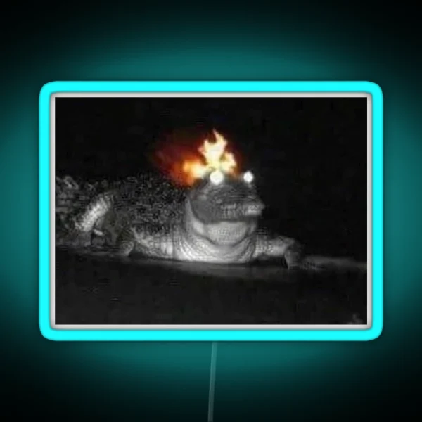 Fire Croc RGB Neon Sign