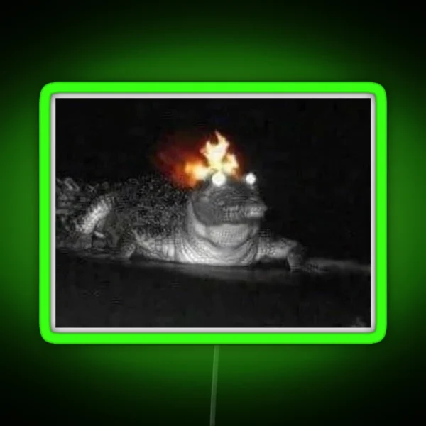 Fire Croc RGB Neon Sign