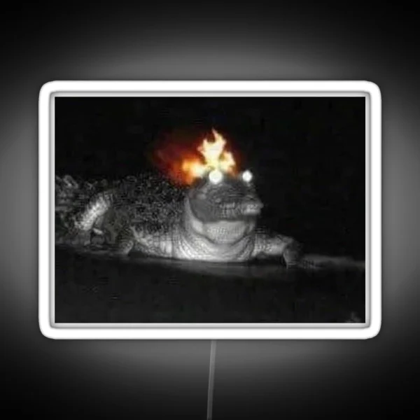 Fire Croc RGB Neon Sign