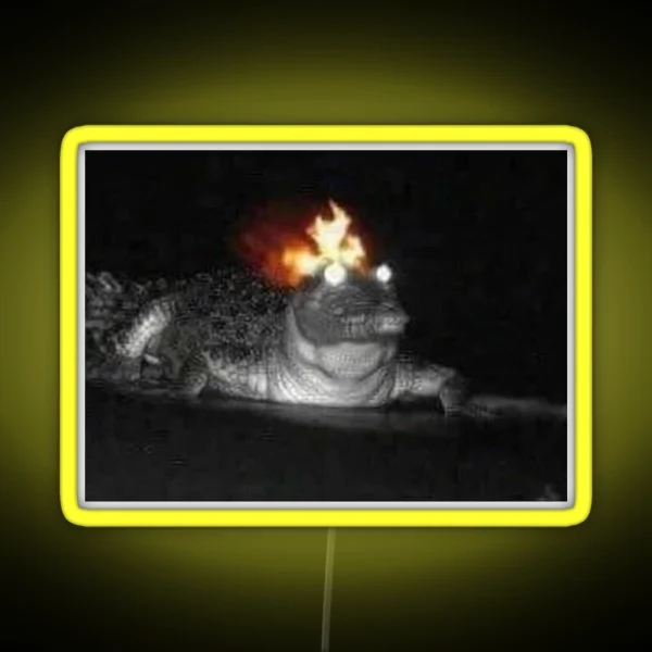 Fire Croc RGB Neon Sign