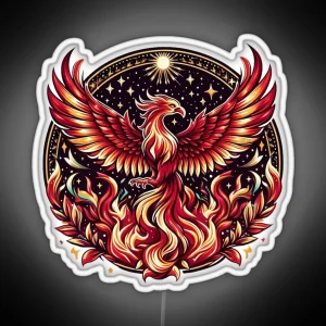 Fire Phoenix The Legendary Animal RGB Neon Sign