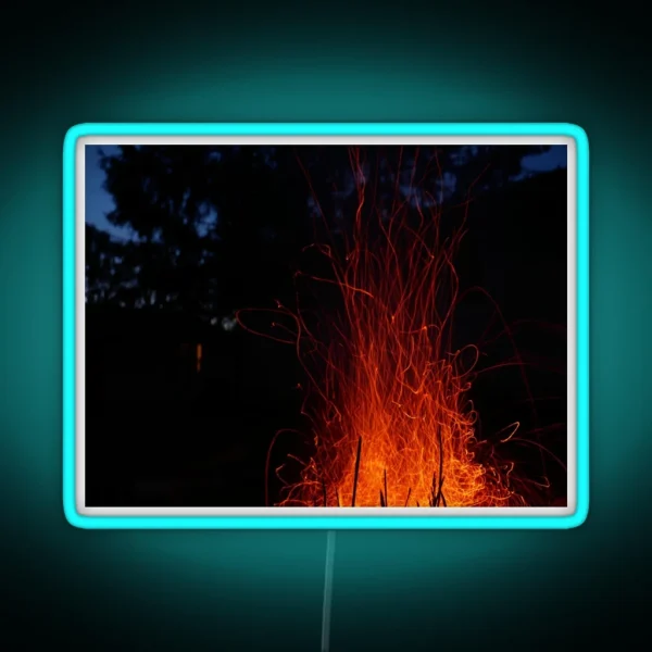 Fire Trails RGB Neon Sign