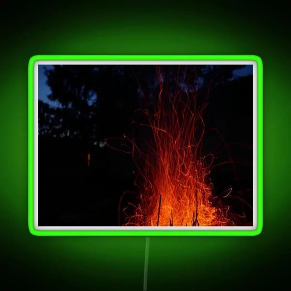 Fire Trails RGB Neon Sign