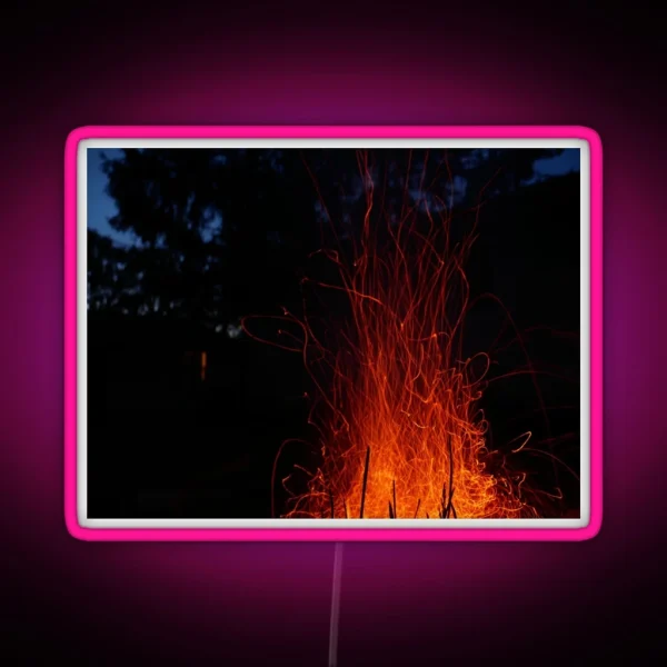 Fire Trails RGB Neon Sign