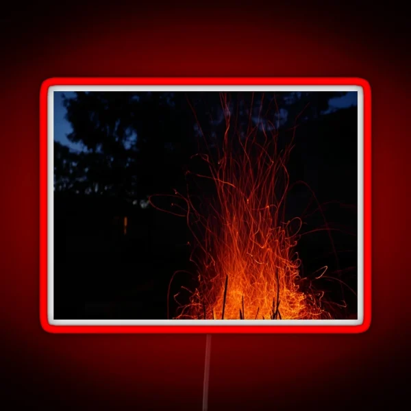Fire Trails RGB Neon Sign