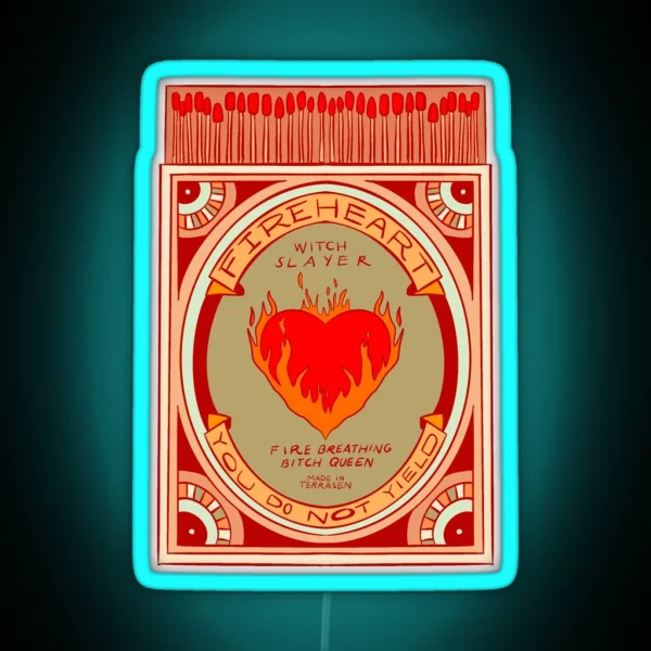 Fireheart Matchbox Red RGB Neon Sign