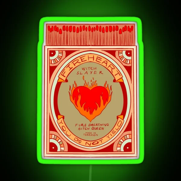 Fireheart Matchbox Red RGB Neon Sign