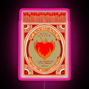 Fireheart Matchbox Red RGB Neon Sign