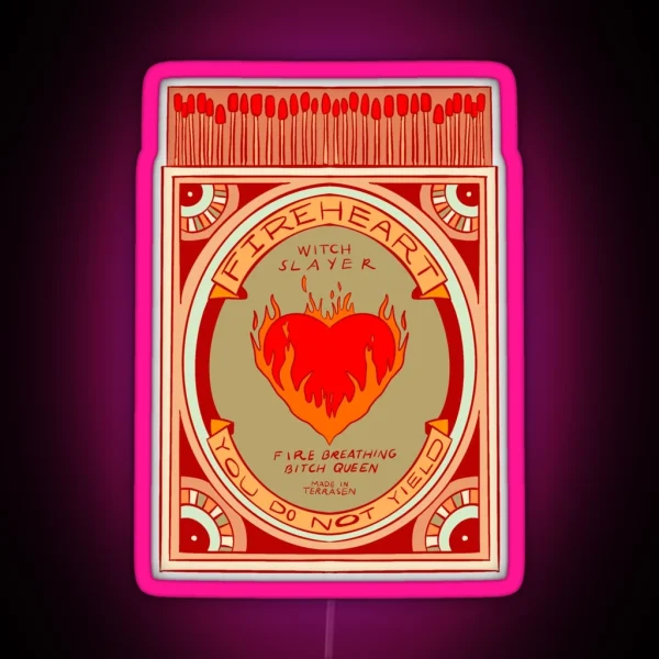 Fireheart Matchbox Red RGB Neon Sign